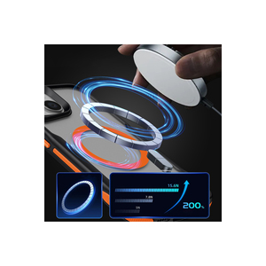 Funda Protectora de Silicona Naranja para MagSafe, Compatible con Airbag Edge, Antigolpes, para iPhone 15, Protección para Teléfono Móvil - Product Image 3