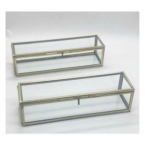 Caja de Cristal Transparente para Pergaminos, con Marco Metálico, para Invitaciones y Oraciones, Tamaño Personalizado, Decorativa - Product Image 3