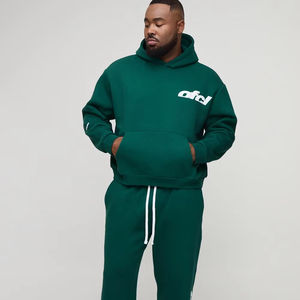 Alta calidad 100% algodón impresión personalizada Jogging Track Sweat Suit Unisex hombres Jogger Sweatsuit pantalones de chándal conjunto 2025 - Product Image 1