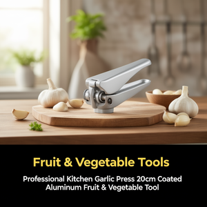Prensa de Ajo Profesional para Cocina de 20 cm, de Aluminio Recubierto, Herramienta para Frutas y Verduras - Product Image 3
