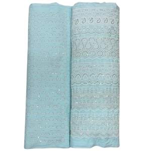 Textile brodé léger en tissu Chikan personnalisé de haute qualité pour la décoration intérieure et les chemises Vente en gros directe du fabricant OEM - Product Image 4