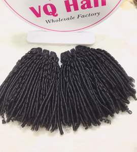 Pelo humano vietnamita crudo rizado natural de duendecillo de trama al por mayor del superventas cabello de un donante dibujado doble de Vietnam - Product Image 2