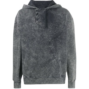 Aew Arrival Logo personnalisé Heavyweight Acid Wash Sweat à capuche pour hommes Vintage French Fabric 3D Printed Winter Hoodie Embossed Features - Product Image 6