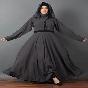 Abaya de luxe élégante et élégante de haute qualité, de couleur noire, avec des motifs dorés, de style antique, à vendre - Product Image 5