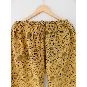 Women's Handmade Cotton <b>Yoga</b> Pants Casual Full Trouser for Summer Wear Comfortable Flat Front Design Wholesale From Manufacturer - Product Image 3