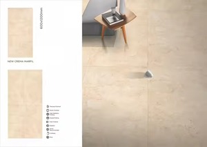 Listello Crema กระเบื้องปูพื้นพอร์ซเลนขัดเงาดิจิตอลมันวาวขนาด600x1200มม. ห้องน้ำคุณภาพสูงภายในห้องน้ำกลางแจ้งขนาด24x48 60x120 - Product Image 3