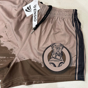 Pantalones cortos de rugby con estampado de sublimación de poliéster 100% personalizados transpirables para hombre y mujer - Product Image 3