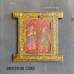 หน้าต่างไม้เพ้นท์ลายด้วยมือในสไตล์ดั้งเดิม - Product Image 4