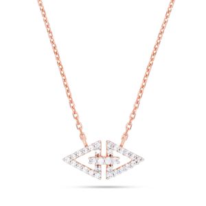 Pendentif rond en diamant mini triangle de créateur pour elle - Product Image 2