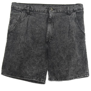 Short d'été délavé à l'acide pour hommes 100% coton imprimé graphique vieilli Short de survêtement motif vintage broderie Applique - Product Image 3
