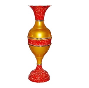 Exportateur de vases à fleurs en fer avec un beau pot de fleurs en métal poli doré pour la décoration intérieure Pot de fleurs en métal pour la décoration intérieure - Product Image 2