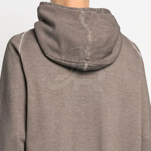 Nouveau design, best-seller, sweats à capuche pour hommes en denim délavé, faible MOQ, vente en gros de sweats à capuche pour hommes en denim délavé - Product Image 5