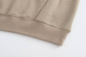 Sudadera Térmica de Peso Pesado Unisex con Capucha 100% Algodón Orgánico Impresión Digital Teñido Liso-Alta Calidad PARA EL Invierno - Product Image 6