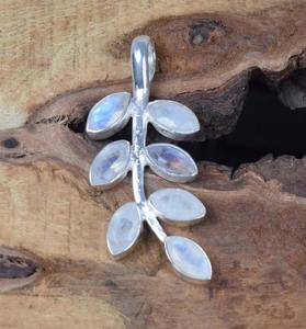 Boho Style 925 Sterling Silver Moonstone Gemstone Pendentif Bijoux Fait Main Pendentif En Argent Bijoux pour Femmes Cadeau De Mariage pour Elle - Product Image 4