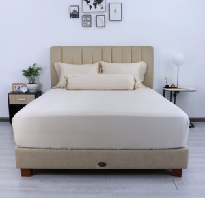 โรงงานผลิตผ้าปูที่นอนผ้าฝ้ายอียิปต์สมัยใหม่ ขายดี 300TC-1000TC ผ้าทอแบบแพทช์เวิร์ค ลายไม้ไผ่ สำหรับใช้ในบ้าน มีขนาดควีน คิง และทวิน - Product Image 1