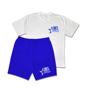 Ensembles d'été respirants pour adultes O cou demi-manches 100% coton fait Style personnalisé ensembles d'été deux pièces - Product Image 2