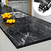 Dalles de granit noir poli au design moderne, écologiques, garantie à vie, marque Stonex, comptoirs de cuisine extérieure, escaliers, Sésame
