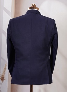 Traje Formal de 3 Piezas Azul Tinta para Hombre, Elegante y de la Mejor Calidad, para Negocios, Banquetes y Eventos Nocturnos, Disponible al Mejor Precio - Product Image 2