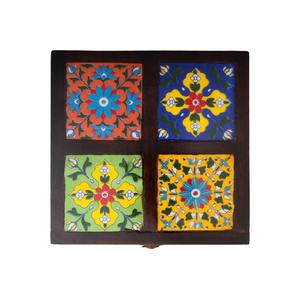 Caja de Joyería Decorativa de Madera Impresa con Motivos Florales Hechos a Mano, Diseño y Logotipo Personalizables para un Almacenamiento Seguro y Elegante - Product Image 2