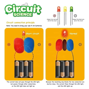 Kit de Ciencia de Circuitos de Arcilla Conductora EPT DIY, Juguete Educativo STEM Montessori para Experimentos de Física para Niños de 8 a 12 Años - Product Image 3