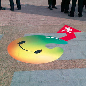 Pegatina de <span class=keywords><strong>Piso</strong></span> Promocional Publicitaria de Vinilo de PVC Duradero Personalizado <span class=keywords><strong>para</strong></span> Centro Comercial - Product Image 2