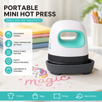 Presse à Chaud Portable Mini 6.2*10.6CM – Petite Machine de Transfert Thermique pour Bricolage T-Shirt, Vinyle, Artisanat et Impression par Sublimation à Domicile