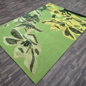 Tapis tapis design moderne Floral décor à la maison tufté à la main 100% haute laine tapis pour salon et chambre d'enfants coupe pile tapis ensemble - Product Image 1