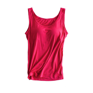 Camisole pour femmes personnalisée prix de gros soutien-gorge de couleur unie respirant rembourré débardeurs légers pour femmes - Product Image 1