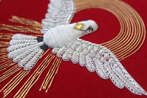 Saint-Esprit-Emblème de l'église liturgique Colombe Brodé à la main Coudre pour Vestment Gold - Product Image 4