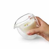Porte-bougie en verre à double paroi pour tasse à thé