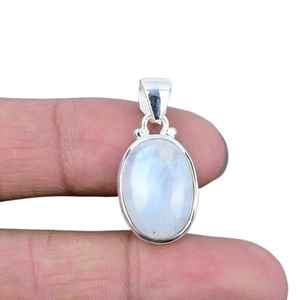 925เครื่องประดับจี้เงินแท้แบบคลาสสิกสำหรับผู้หญิง925สเตอร์ลิงเงินมูนสโตนอัญมณีแฮนด์เมดสไตล์ Boho ของขวัญ - Product Image 1