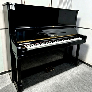 Yamahas U3M Japan Upright Piano Used Acoustic <b>Black</b> <b>Polished</b> Refurbished High Quality Durable Professional U3 Long Lifespan - Product Image 1