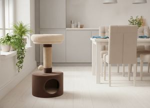 Maison pour chat Fiona Chocolate Dream avec espace de fuite confortable - Product Image 2