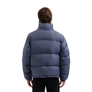 Men's Winter Bubble Quilted <b>Jacket</b> Polyester <b>Padded</b> Turn-down Collar High Street Coat Casual Puffer Plus Size <b>Waterproof</b> - Product Image 4