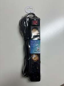 Regleta alargadora de 6 enchufes, 16A/250V 3680W, 1,5/3/5m de longitud, color negro, Don Feliz - Product Image 3