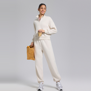 Nueva Colección Otoño Invierno, Pantalones Deportivos Personalizados, Corte Regular Informal, Pantalones Deportivos Transpirables de Forro Polar de Alta Calidad para Mujer - Product Image 5