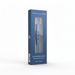 Microfórceps de Titanio, Instrumentos Quirúrgicos Oftálmicos, Mango Redondo, Fenestrados, para Ligadura, Microcirugía - Product Image 5