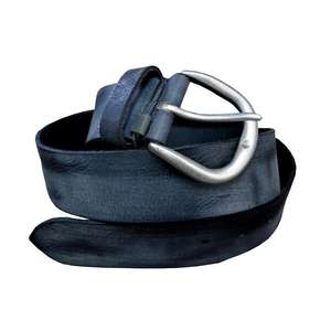 Cinturón de cuero genuino para hombre con logotipo personalizado de fábrica, hebilla de latón macizo de piel de vaca de lujo Vintage de 4mm de espesor - Product Image 1