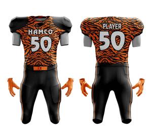 ชุดเสื้อเจอร์ซีย์พิมพ์ลายซับลิเมชันสำหรับใส่เล่นกีฬาอเมริกันฟุตบอลโรงงานออกแบบโลโก้ได้ตามต้องการ - Product Image 1