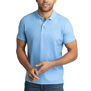 Nuevas camisetas de moda para hombre, polos de algodón de Color sólido de verano, ropa de Golf de moda informal, camiseta Polo Vintage en blanco para hombre - Product Image 1