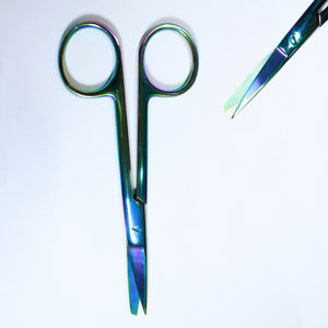 กรรไกรตัดอเนกประสงค์หลากสี ปลายทู่ ตรง 14 ซม. สแตนเลสสตีล สำหรับผ่าตัด ใช้ในทางการแพทย์ เครื่องมือผ่าตัด - Product Image 1