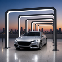 Éclairage LED tunnel pour showroom sur toit, idéal pour les magasins de detailing automobile et les vues panoramiques, IP54, vente en gros