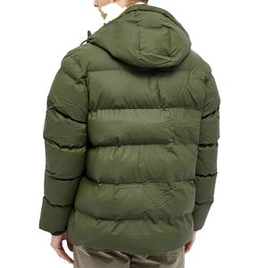 Veste matelassée de haute qualité pour homme, en toile d'hiver, écologique, à manches longues, col montant, logo sur le devant, prix raisonnable - Product Image 2