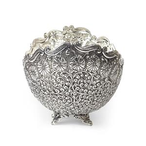 Tazón de comida de Metal con forma elegante, ensalada de verduras de diseñador martillado, fruta decorativa hecha a mano - Product Image 2