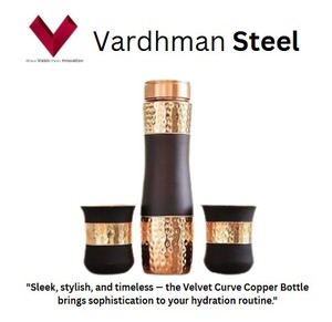 Botella de Cobre Curva Velvet de 650 ml en Oferta, Agrega un Toque de Elegancia a tu Día con la Botella de Cobre Curva Velvet de 650 ml - Product Image 2