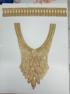 Premium 100% Customizable Embroidered Round Tissue Neck <b>Patches</b> <b>Sew</b>-<b>On</b> Style for Ethnic Western Apparel & Garment Decoration - Product Image 4