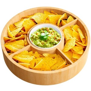 Platos de aperitivos de madera de teca hechos a mano para decoración del hogar y propósitos de regalo en diseños redondos para hogares y decoración modernos - Product Image 4