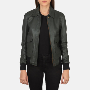 Veste en cuir pour femmes Vêtement d'extérieur tendance Artisanat de haute qualité pour le temps froid et le style urbain - Product Image 1