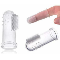 Nettoyeur buccal en silicone transparent pour tout-petits de 0 à 24 mois Modèle KKSBB08