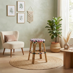 Silla Infantil de Ratán Hecha a Mano, Mimbre Natural, para Cuarto de Juegos, Linda, Ligera, Portátil, Plegable, para Interiores y Exteriores, Muebles Infantiles - Product Image 4